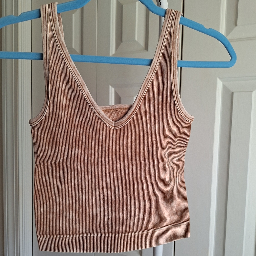 🚨  2/$25  Zenana Ribbed Reversible Bralette Top NWOT